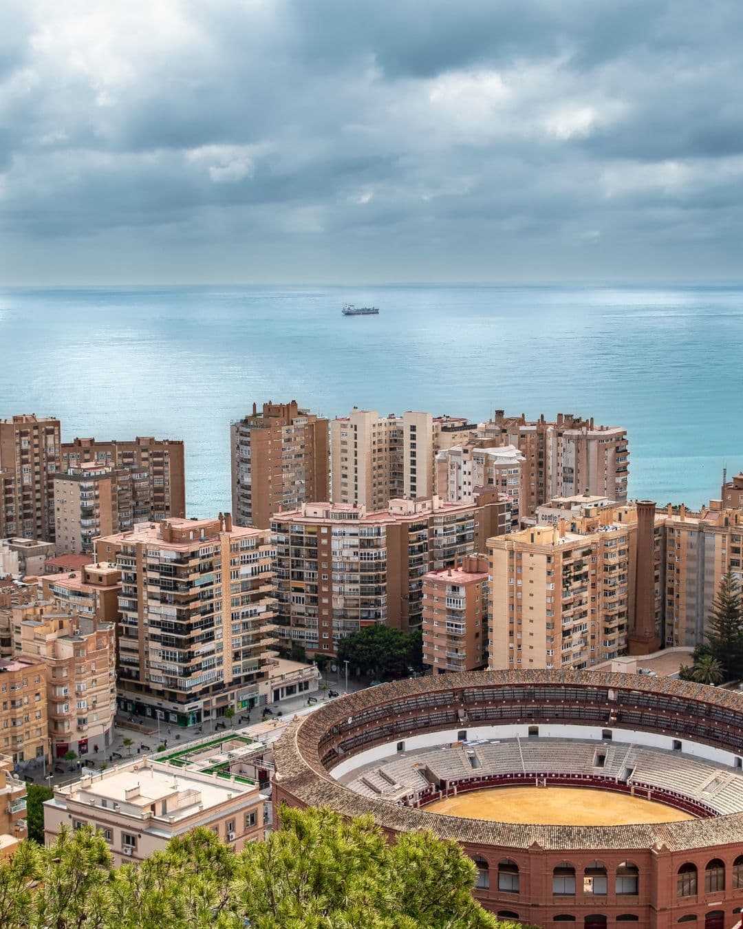 Temporary editorial image of Málaga by the Mediterranean
