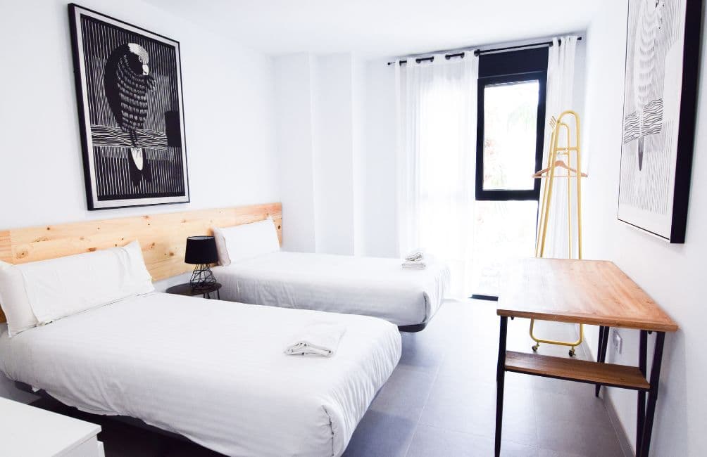 Temporary shared apartment interior image